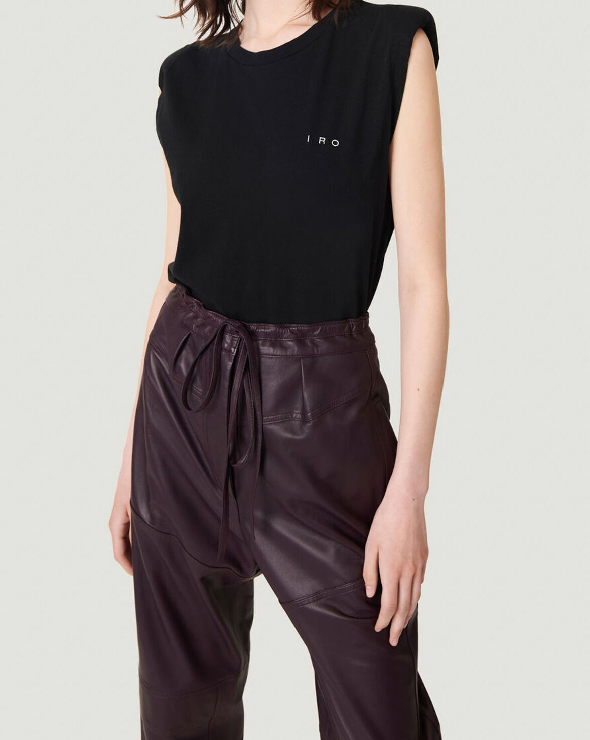 DYSHE PADDED LOGO CREW NECK TANK TOP image number null